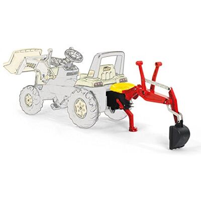 ROLLY TOYS rollytoys 409327 Schop achter (rollyBackhoe graafmachine, functioneel accessoire voor RT-tractoren, extra steunzitting voor kinderen vanaf 3 jaar), rood ROLLY TOYS rollytoys 409327 Schop achter (rollyBackhoe graafmachine, functioneel accessoire voor RT-tractoren, extra steunzitting voor kinderen vanaf 3 jaar), rood