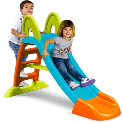 Feber Slide Plus waterglijbaan, met tuinslang, antislip trap, weerstand en eenvoudige montage, voor kinderen van 2 tot 7 jaar, Famosa (FEL08000), huidige versie Feber Slide Plus waterglijbaan, met tuinslang, antislip trap, weerstand en eenvoudige montage, voor kinderen van 2 tot 7 jaar, Famosa (FEL08000), huidige versie