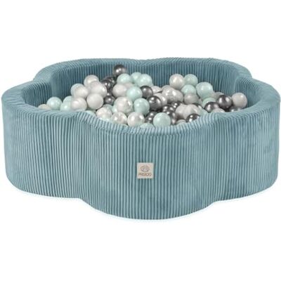 MISIOO Ballenbad voor kinderen, 95 x 30 cm, 400 ballen (6 cm), babyspeelgoed vanaf 1 jaar, perfect voor peuters en plezier MISIOO Ballenbad voor kinderen, 95 x 30 cm, 400 ballen (6 cm), babyspeelgoed vanaf 1 jaar, perfect voor peuters en plezier