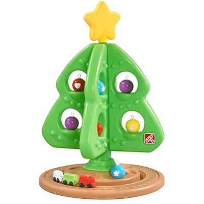 Step2 My First Christmas Tree kerstboom van kunststof Kerstboom met ballen, ster en kleine trein voor kinderen Step2 My First Christmas Tree kerstboom van kunststof Kerstboom met ballen, ster en kleine trein voor kinderen