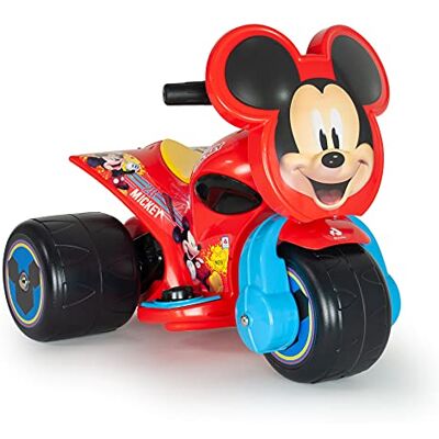 INJUSA Elektrische quad Samurai Mickey Mouse, batterij 6 V, kinderen 1-3 jaar, permanente decoratie, gaspedaal, 3 km/u, kleur rood INJUSA Elektrische quad Samurai Mickey Mouse, batterij 6 V, kinderen 1-3 jaar, permanente decoratie, gaspedaal, 3 km/u, kleur rood