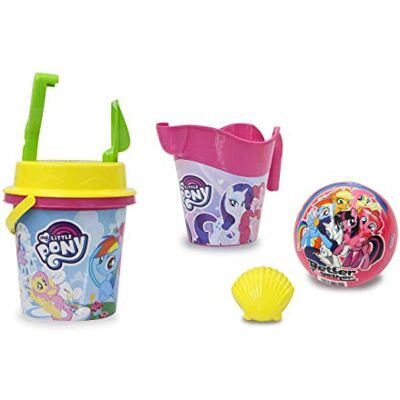 Jamara My Little Pony 410130 Zandemmer met officiële licentie, saude, schep, hark, gieter, bal, zandzeef Jamara My Little Pony 410130 Zandemmer met officiële licentie, saude, schep, hark, gieter, bal, zandzeef