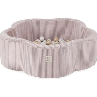 MISIOO Ballenbad, bloemen/wolk, voor baby's en kinderen, 95 x 30 cm, premium stof, voor baby's vanaf 1 jaar, 200 ballen MISIOO Ballenbad, bloemen/wolk, voor baby's en kinderen, 95 x 30 cm, premium stof, voor baby's vanaf 1 jaar, 200 ballen