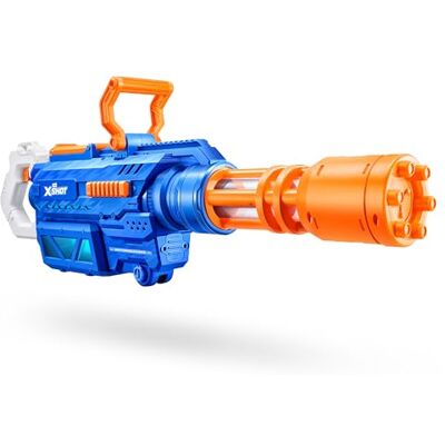 XSHOT ZURU Water Gatling Motor Soaker gemotoriseerd waterpistool, waterblaster, waterspeelgoed, snelvulling, oplaadbare batterij. XSHOT ZURU Water Gatling Motor Soaker gemotoriseerd waterpistool, waterblaster, waterspeelgoed, snelvulling, oplaadbare batterij.