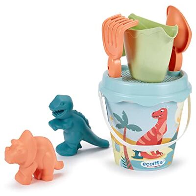 Ecoiffier Jouets 462 – emmer gevuld met dino-decoratie – emmer 17 cm 2 zandvormen – strandspel voor kinderen – vanaf 18 maanden – oorsprong Frankrijk Ecoiffier Jouets 462 – emmer gevuld met dino-decoratie – emmer 17 cm 2 zandvormen – strandspel voor kinderen – vanaf 18 maanden – oorsprong Frankrijk