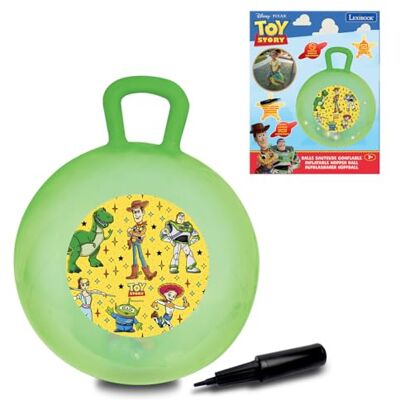 Lexibook , Disney Toy Story, springbal met handvat, lichteffecten, maat 45 cm, pomp inbegrepen, voor kinderen van 3 tot 6 jaar, groen, BG040TSLXB Lexibook , Disney Toy Story, springbal met handvat, lichteffecten, maat 45 cm, pomp inbegrepen, voor kinderen van 3 tot 6 jaar, groen, BG040TSLXB