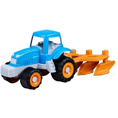 Simba Tractor met ploeg, zandspeelgoed voor peuters, afneembare aanhanger, zandbak- en strandvoertuig, kunststof, 43 cm, vanaf 0 jaar Simba Tractor met ploeg, zandspeelgoed voor peuters, afneembare aanhanger, zandbak- en strandvoertuig, kunststof, 43 cm, vanaf 0 jaar