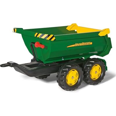 ROLLY TOYS 12 216 5 Aanhangwagen Rollyhalfpipe John Deere Dubbele assen Groen ROLLY TOYS 12 216 5 Aanhangwagen Rollyhalfpipe John Deere Dubbele assen Groen