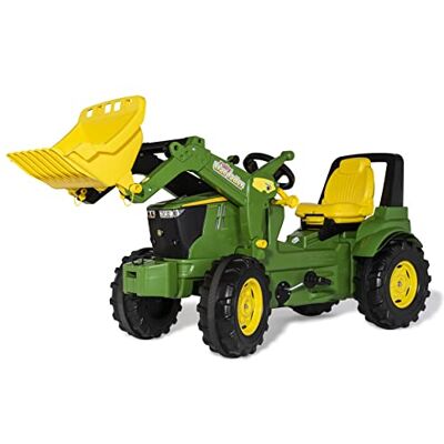 ROLLY TOYS John Deere 7R 730032 RollyFarmtrac Premium tractor (met RollyTrac-oplader, vanaf 3 jaar, zitting in lengte en hoogte verstelbaar, stille banden), groen ROLLY TOYS John Deere 7R 730032 RollyFarmtrac Premium tractor (met RollyTrac-oplader, vanaf 3 jaar, zitting in lengte en hoogte verstelbaar, stille banden), groen