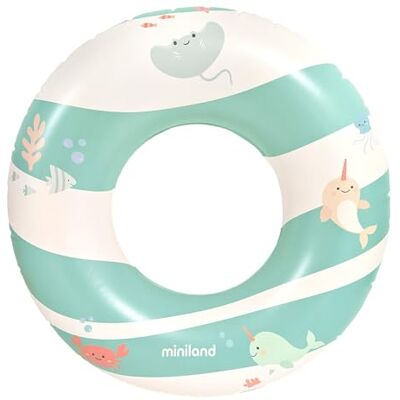 Miniland Zwembad- en strandvlotter voor kinderen, 55 cm ronde vlotters, licht en veilig Miniland Zwembad- en strandvlotter voor kinderen, 55 cm ronde vlotters, licht en veilig