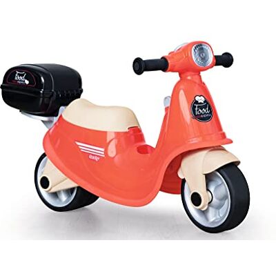 Smoby Food Express scooter voor kinderen vanaf 18 maanden stil bagagedrager afneembare koffer speelgoedkist 721007 Smoby Food Express scooter voor kinderen vanaf 18 maanden stil bagagedrager afneembare koffer speelgoedkist 721007