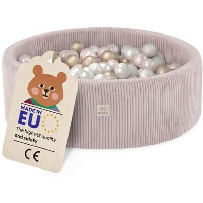 MISIOO Ballenbad met schuimvulling, 90 x 30 cm, hoogwaardige ballen voor kinderen, zacht en veilig speelgoed, wasbaar MISIOO Ballenbad met schuimvulling, 90 x 30 cm, hoogwaardige ballen voor kinderen, zacht en veilig speelgoed, wasbaar
