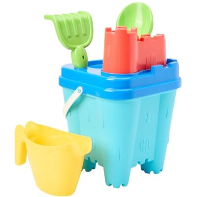 Ecoiffier Speelgoed 617 – emmer gevuld met kasteel 18,5 cm – strandspel voor kinderen – vanaf 18 maanden – gemaakt in FranHardlines Ecoiffier Speelgoed 617 – emmer gevuld met kasteel 18,5 cm – strandspel voor kinderen – vanaf 18 maanden – gemaakt in FranHardlines