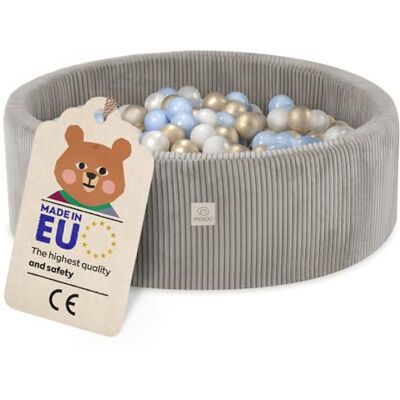 MISIOO Ballenbad met schuimvulling, 90 x 30 cm, hoogwaardige ballen voor kinderen, zacht en veilig speelgoed, wasbaar MISIOO Ballenbad met schuimvulling, 90 x 30 cm, hoogwaardige ballen voor kinderen, zacht en veilig speelgoed, wasbaar