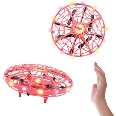 Lexibook , Crosslander® UFO, de eerste oplaadbare lichtgevende drone met gebarenbediening, tot 5 km/u, bewegingssensor, hoogte behouden, lichteffecten, rood, UFO01 Lexibook , Crosslander® UFO, de eerste oplaadbare lichtgevende drone met gebarenbediening, tot 5 km/u, bewegingssensor, hoogte behouden, lichteffecten, rood, UFO01