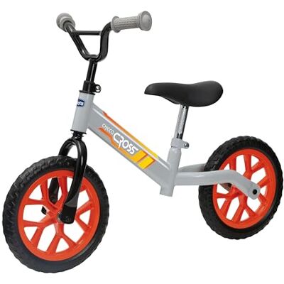 Chicco Loopfiets Cross, kinderfiets zonder pedalen, cross country design, grote wielen, verstelbaar stuur en zadel, loopfiets voor balans, max. 25 kg, kinderspelletjes 3-5 jaar Chicco Loopfiets Cross, kinderfiets zonder pedalen, cross country design, grote wielen, verstelbaar stuur en zadel, loopfiets voor balans, max. 25 kg, kinderspelletjes 3-5 jaar