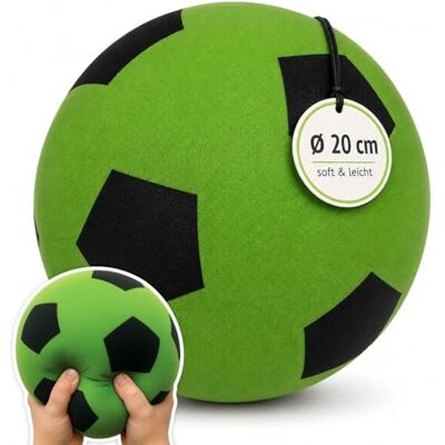 alldoro 63104 schuimbal groen Ø 20 cm extra zacht voetbal voor kinderen vanaf 0 jaar stil en licht bal voor binnen en buiten alldoro 63104 schuimbal groen Ø 20 cm extra zacht voetbal voor kinderen vanaf 0 jaar stil en licht bal voor binnen en buiten