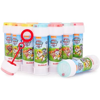Toyland ® Set van 12 Paw Patrol bubbels met eetstokjes, oplossing van 60 ml en deksel voor fancy doolhof, zak- en feestspeelgoed Toyland ® Set van 12 Paw Patrol bubbels met eetstokjes, oplossing van 60 ml en deksel voor fancy doolhof, zak- en feestspeelgoed