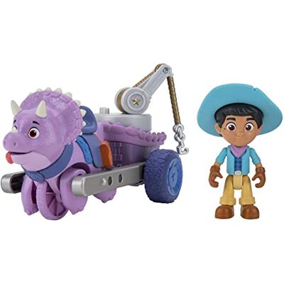 Giochi Preziosi Dino Ranch Miguel & Tango, voertuig met dinosaurus en karakter, hoogte ca. 7,5 cm, zoals te zien op tv, voor kinderen vanaf 3 jaar, DNA03300 Giochi Preziosi Dino Ranch Miguel & Tango, voertuig met dinosaurus en karakter, hoogte ca. 7,5 cm, zoals te zien op tv, voor kinderen vanaf 3 jaar, DNA03300