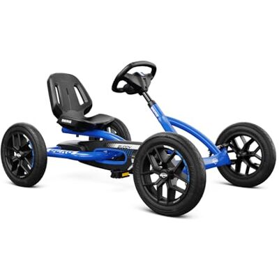 BERG Buddy Blue Kart met pedalen vanaf 3 jaar sportief design robuuste offroad-banden verstelbare zitting stabiel en veilig rijden ideaal voor buiten BERG Buddy Blue Kart met pedalen vanaf 3 jaar sportief design robuuste offroad-banden verstelbare zitting stabiel en veilig rijden ideaal voor buiten