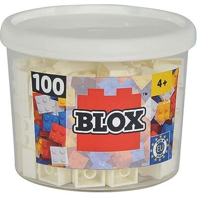 Simba 104114113 – bouwstenenset – blok 4 – 100 stuks – wit Simba 104114113 – bouwstenenset – blok 4 – 100 stuks – wit