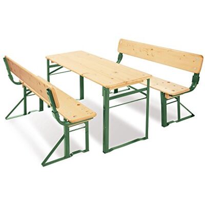 PINOLINO Sepp partytent met rugleuning, van hout en metaal, 3-delig, gemakkelijk op te vouwen, aanbevolen vanaf 3 jaar PINOLINO Sepp partytent met rugleuning, van hout en metaal, 3-delig, gemakkelijk op te vouwen, aanbevolen vanaf 3 jaar