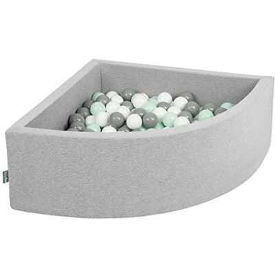 KiddyMoon Ballenbad met ballen, diameter 7 cm, voor baby's, kinderen, kwart KiddyMoon Ballenbad met ballen, diameter 7 cm, voor baby's, kinderen, kwart