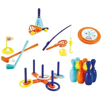 Ecoiffier Toys – speelgoed -179 – 6-in-1 sportset – outdoorspel voor kinderen – vanaf 36 maanden – oorsprong Frankrijk gegarandeerd, 179 Ecoiffier Toys – speelgoed -179 – 6-in-1 sportset – outdoorspel voor kinderen – vanaf 36 maanden – oorsprong Frankrijk gegarandeerd, 179