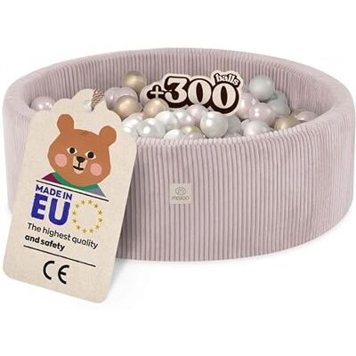 MISIOO Ballenbad voor baby's, 90 x 30 cm, met 300 ballen, hoogwaardig materiaal, afneembare hoes, handwas op 30 °C, perfect voor kinderen van 1 tot 3 jaar, voor plezier MISIOO Ballenbad voor baby's, 90 x 30 cm, met 300 ballen, hoogwaardig materiaal, afneembare hoes, handwas op 30 °C, perfect voor kinderen van 1 tot 3 jaar, voor plezier