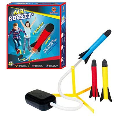 GÜNTHER FLUGSPIELE Paul Günther 1556 Air Rocket² raketspel met startpomp en 3 schuimraketten, voor kinderen vanaf 4 jaar, super plezier op het strand, in de tuin of in het park GÜNTHER FLUGSPIELE Paul Günther 1556 Air Rocket² raketspel met startpomp en 3 schuimraketten, voor kinderen vanaf 4 jaar, super plezier op het strand, in de tuin of in het park