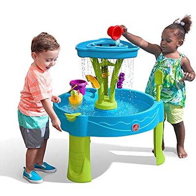 Step2 Summer Showers Splash Watertafel met 8 accessoires, buitenspellen voor meerdere kinderen, activiteit voor de tuin Step2 Summer Showers Splash Watertafel met 8 accessoires, buitenspellen voor meerdere kinderen, activiteit voor de tuin
