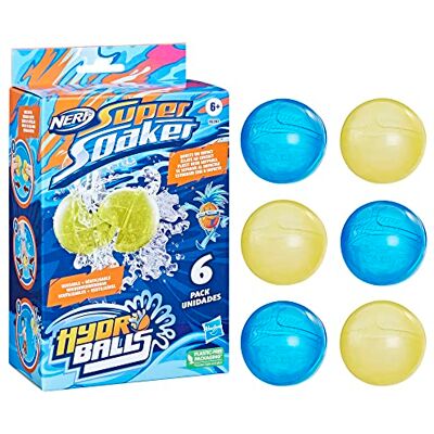 Nerf Super Soaker Hydro Balls, 6 stuks herbruikbare waterballen Nerf Super Soaker Hydro Balls, 6 stuks herbruikbare waterballen