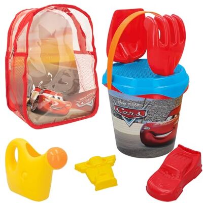 COLORBABY Disney Speelgoed strand zand kubus strand auto's Lightning Mac Queen strandrugzak compleet schep, hark, cedazo, gietvormen, speelgoed kinderen meisjes 10 maanden speelgoed voor het strand COLORBABY Disney Speelgoed strand zand kubus strand auto's Lightning Mac Queen strandrugzak compleet schep, hark, cedazo, gietvormen, speelgoed kinderen meisjes 10 maanden speelgoed voor het strand