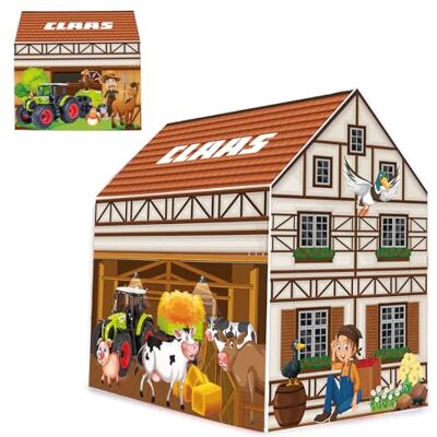 Jamara Claas 460754 Speelhuisje met officiële licentie voor binnen, tent met deuropening, eenvoudige montage door steekelementen, ruimtebesparend, demonteerbaar Jamara Claas 460754 Speelhuisje met officiële licentie voor binnen, tent met deuropening, eenvoudige montage door steekelementen, ruimtebesparend, demonteerbaar