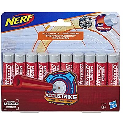 Nerf NER Mega Accustrike 10 Dart Refill, meerkleurig Nerf NER Mega Accustrike 10 Dart Refill, meerkleurig
