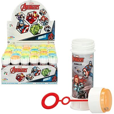 COLORBABY DULCOP Pak van 36 Avengers bubbels 60 ml 047578PA Veelkleurig Kunststof Officiële licentie Kinderspeelgoed Outdoor spel Vanaf 3 jaar COLORBABY DULCOP Pak van 36 Avengers bubbels 60 ml 047578PA Veelkleurig Kunststof Officiële licentie Kinderspeelgoed Outdoor spel Vanaf 3 jaar