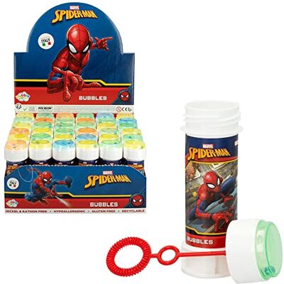 COLORBABY DULCOP Pak van 36 Spiderman bubbels 60 ml 047090PA Blauw Plastic Officiële licentie Kinderspeelgoed Outdoor spel Vanaf 3 jaar COLORBABY DULCOP Pak van 36 Spiderman bubbels 60 ml 047090PA Blauw Plastic Officiële licentie Kinderspeelgoed Outdoor spel Vanaf 3 jaar