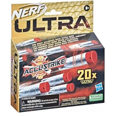 Nerf AccuStrike Ultra, officiële precisie-dartpijlen, alleen compatibel met Ultra-blasters Nerf AccuStrike Ultra, officiële precisie-dartpijlen, alleen compatibel met Ultra-blasters