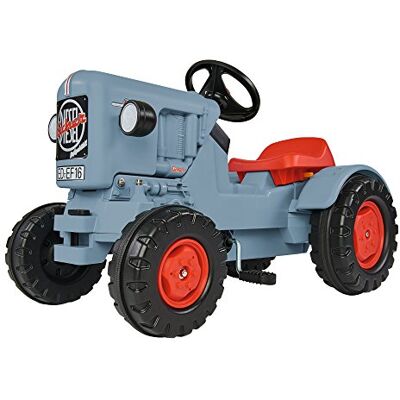 BIG Eicher Diesel ED 16 Tractor met 3-traps zitverstelling, met precisieketting, voor kinderen vanaf 3 jaar, grijs BIG Eicher Diesel ED 16 Tractor met 3-traps zitverstelling, met precisieketting, voor kinderen vanaf 3 jaar, grijs