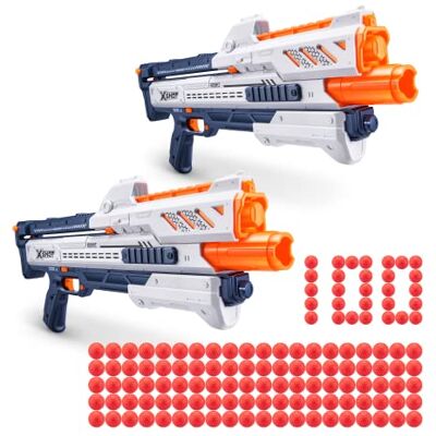 XSHOT Chaos Orbit Blaster (2 + 100 darts) van ZURU, X-Shot White Dart Ball Blaster, Toy Blaster, Easy Reload, Rapid Fire Power, Quick Fast Reload, speelgoed voor kinderen, jongens, jongeren, XSHOT Chaos Orbit Blaster (2 + 100 darts) van ZURU, X-Shot White Dart Ball Blaster, Toy Blaster, Easy Reload, Rapid Fire Power, Quick Fast Reload, speelgoed voor kinderen, jongens, jongeren,