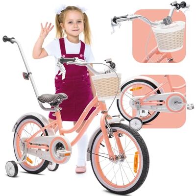 Sun Hart Bike Fiets voor een meisje 12 14 16 Inches, Kinderfiets 2-6 jaar, met duwstang, mand, bel barre de poussée, panier, sonnette, vélo enfant, aide à l'apprentissage, développe équilibre et coordination Sun Hart Bike Fiets voor een meisje 12 14 16 Inches, Kinderfiets 2-6 jaar, met duwstang, mand, bel barre de poussée, panier, sonnette, vélo enfant, aide à l'apprentissage, développe équilibre et coordination