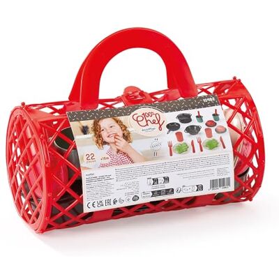 Ecoiffier Jouets plunjemand, gevuld met dinette, 23 cm, 10982, imitatiespellen voor kinderen, vanaf 18 maanden, gemaakt in Frankrijk Ecoiffier Jouets plunjemand, gevuld met dinette, 23 cm, 10982, imitatiespellen voor kinderen, vanaf 18 maanden, gemaakt in Frankrijk
