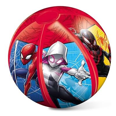 Mondo Toys Spiderman Beach Ball kleurrijke strandbal ideaal om in het water te spelen geschikt voor kinderen, jongens en volwassenen 50 cm diameter 16929 Mondo Toys Spiderman Beach Ball kleurrijke strandbal ideaal om in het water te spelen geschikt voor kinderen, jongens en volwassenen 50 cm diameter 16929