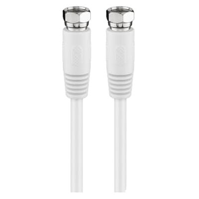 goobay 50738 SAT coax aansluitkabel F-connector naar F-connector 2,5 m 80 dB, wit goobay 50738 SAT coax aansluitkabel F-connector naar F-connector 2,5 m 80 dB, wit