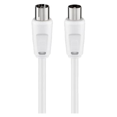 goobay Antennekabel 11514-10 m Coaxiale stekker naar coaxiale bus bus 70 dB satellietkabel dubbel afgeschermd HDTV tv-kabel wit 10 m goobay Antennekabel 11514-10 m Coaxiale stekker naar coaxiale bus bus 70 dB satellietkabel dubbel afgeschermd HDTV tv-kabel wit 10 m