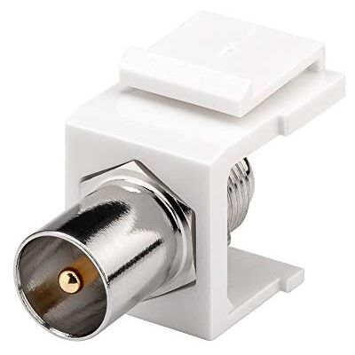 goobay 79955 Keystone satelliet/coaxiale mannelijke antenne module naar F-bus voor satellietantennekabel / 75 ohm / snap-in-systeem / 16,2 mm goobay 79955 Keystone satelliet/coaxiale mannelijke antenne module naar F-bus voor satellietantennekabel / 75 ohm / snap-in-systeem / 16,2 mm