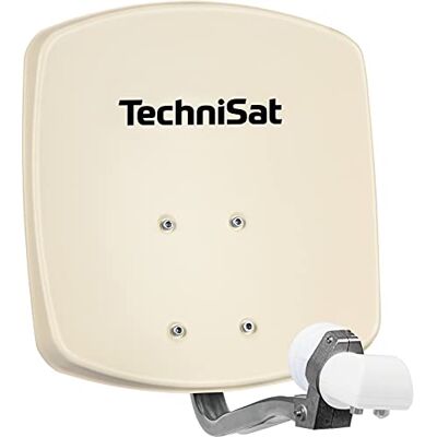 TechniSat DigiDish 33 aluminium schotel met AZ/EL en LNB twin beige bevestiging TechniSat DigiDish 33 aluminium schotel met AZ/EL en LNB twin beige bevestiging