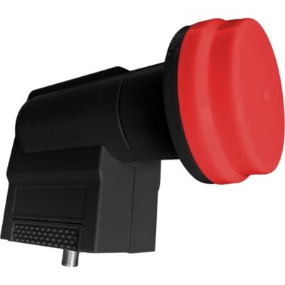 Megasat 040199 Unique abel II Diavolo Quattro LNB zwart rood Megasat 040199 Unique abel II Diavolo Quattro LNB zwart rood