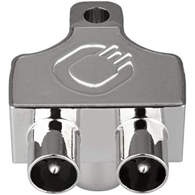 OEHLBACH Antenna SP12 Antenneverdeler afgeschermde metalen behuizing Twee apparaatverdelers voor TV/Radio coaxiale koppeling aan de coaxiale contactdoos DVB-T2 DVB-C2 HDTV UHD zilver OEHLBACH Antenna SP12 Antenneverdeler afgeschermde metalen behuizing Twee apparaatverdelers voor TV/Radio coaxiale koppeling aan de coaxiale contactdoos DVB-T2 DVB-C2 HDTV UHD zilver