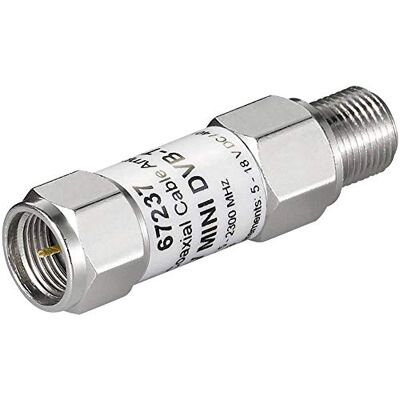 goobay 67237 Mini coaxkabelversterker 18 dB voor DVB-T en SAT F-stekker naar F-bus 5 MHz 2300 MHz geschikt voor buiten goobay 67237 Mini coaxkabelversterker 18 dB voor DVB-T en SAT F-stekker naar F-bus 5 MHz 2300 MHz geschikt voor buiten